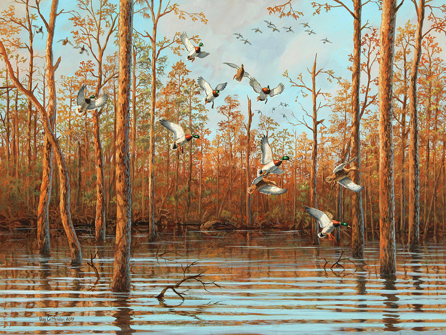 Fall Follies Painting by Guy Crittenden