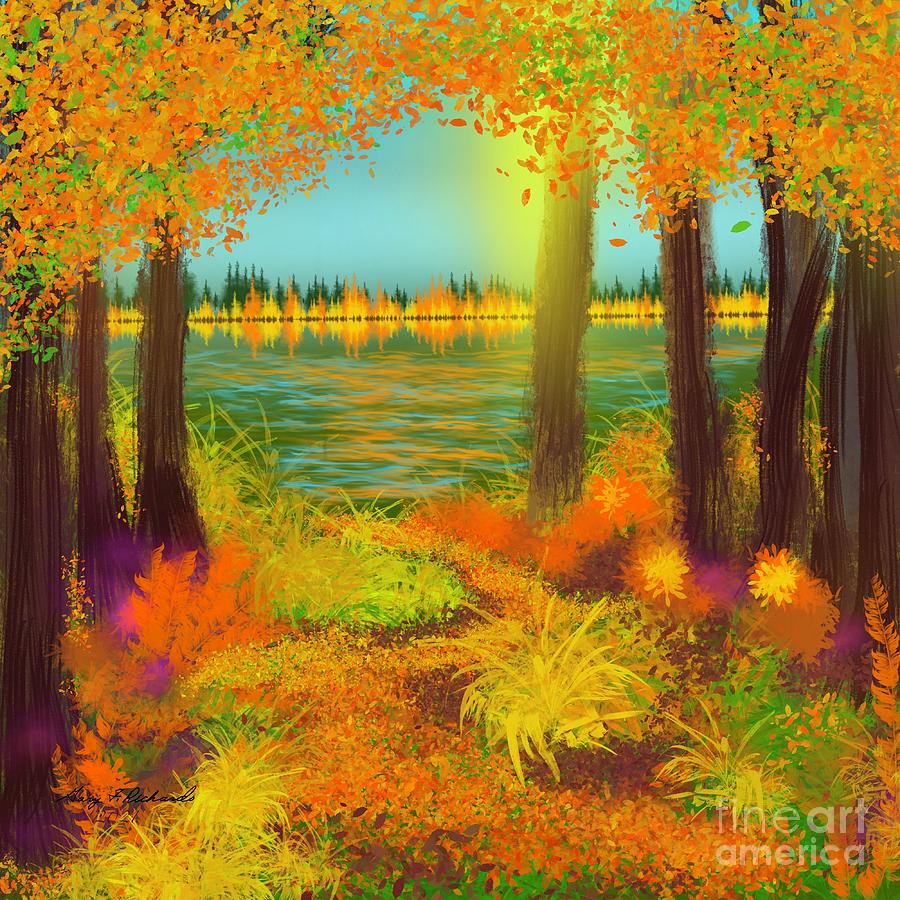 Fall Forest Fantasy Digital Art