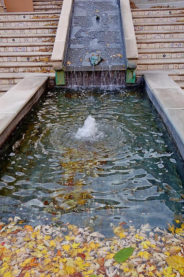 Fall Fountain Study 1 Photograph by Robert Meyers-Lussier