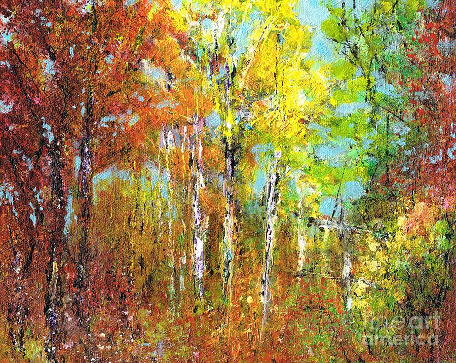 Fall Painting by Frances Marino