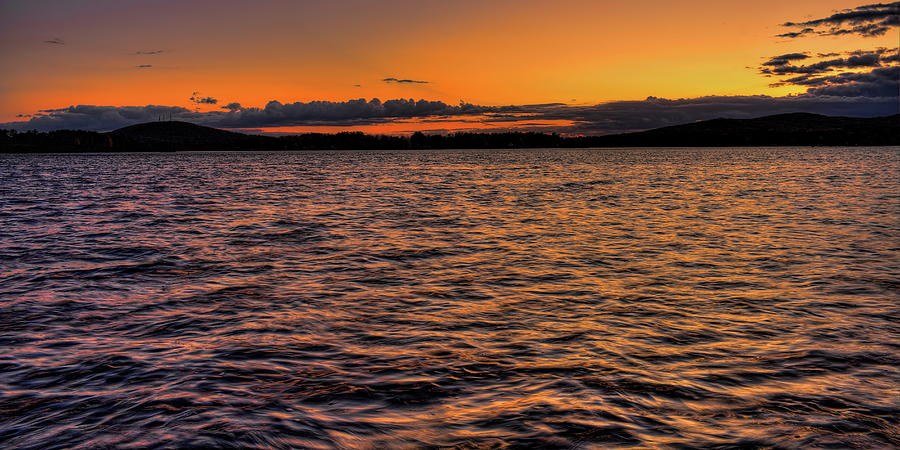 Fall Golden Waves On Lake Wausau Photograph by Dale Kauzlaric