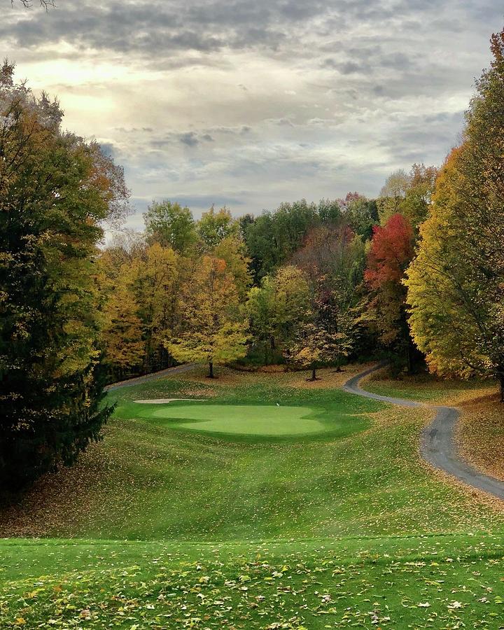 Fall Golf In Naples, New York Photograph by Corey Upright Fine Art