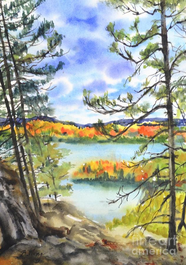 Fall in Algonquin #1 Painting by Betty M M Wong