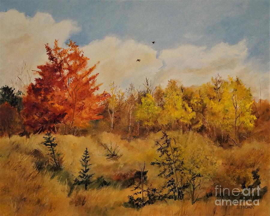 Fall in Clayton NY Painting by Barbara Moak