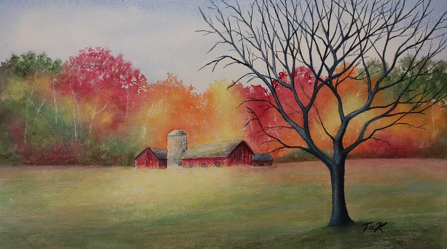Fall In Fitchburg Painting by Thomas Kuchenbecker