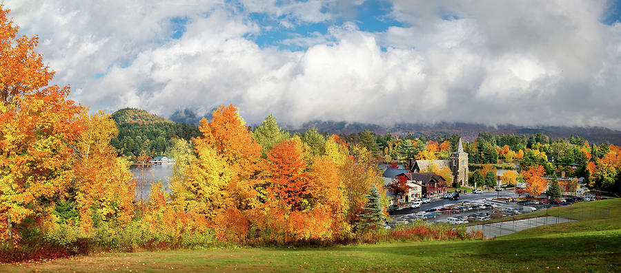 Fall in Lake Placid Photograph by Angie Mossburg
