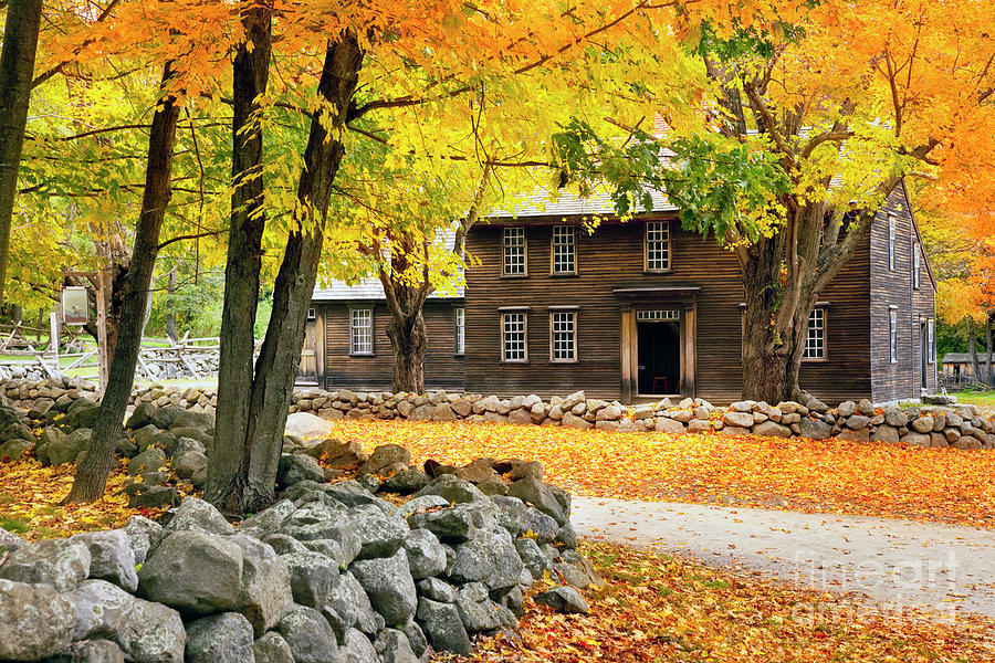 Fall in New England - Hartwell Tavern Photograph by Brian Jannsen