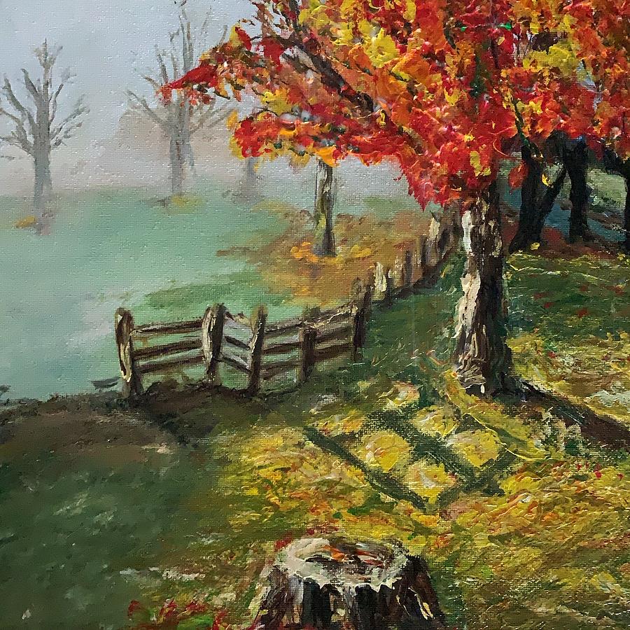 Fall in the country Painting by Lynn Shaffer