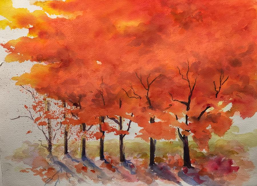 Fall infusion Painting by Caroline Patrick