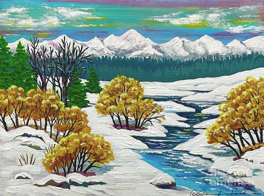 Fall into Winter Painting by Jennifer Lake