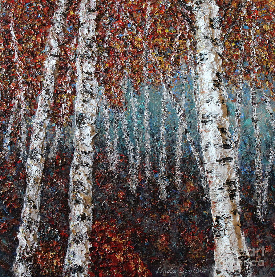 Fall Jewels Painting by Linda Donlin