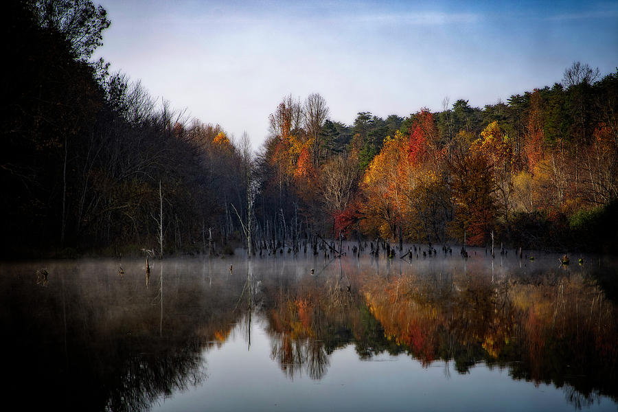 Fall Lake Scene Photograph by Alan Raasch