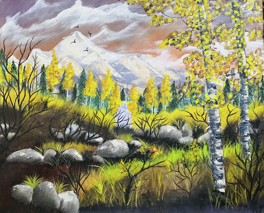 Nature Painting - Fall Landscape by IRA World Art