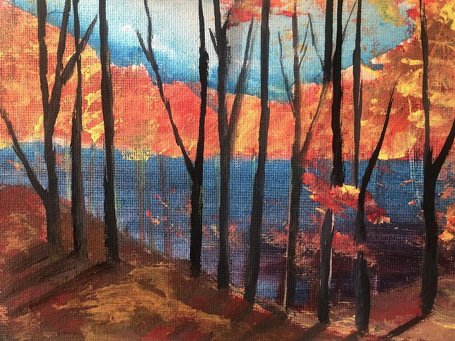 Fall Moods Painting by Trilby Cole