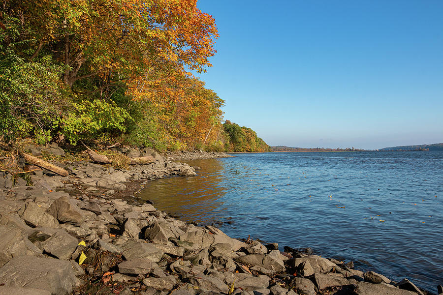 Fall Morning Along the Hudson Photograph by Jeff Severson