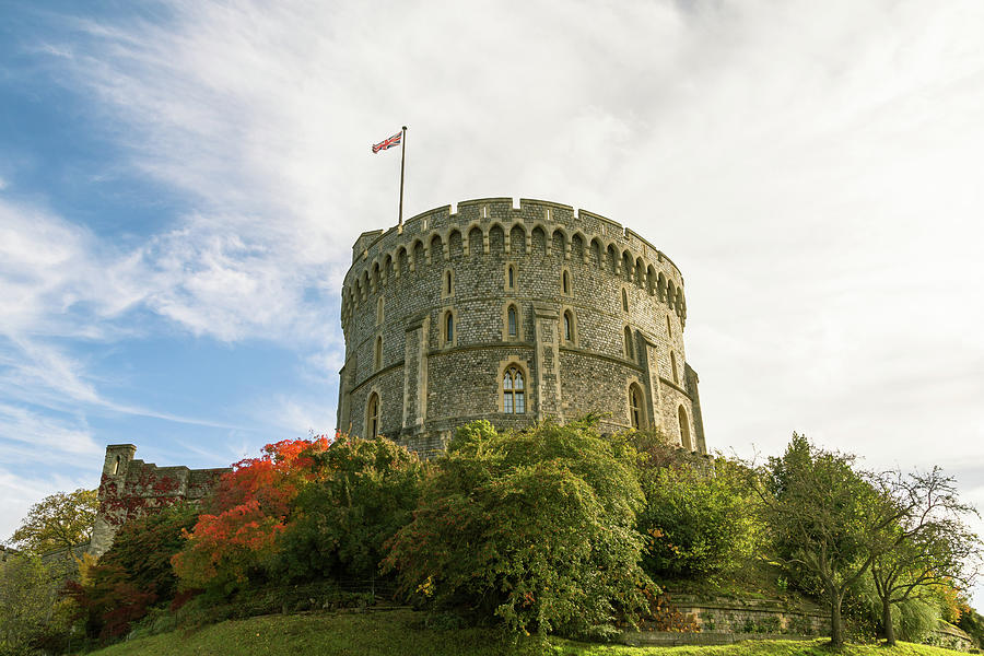 Fall Morning at Windsor Castle Photograph by John Daly
