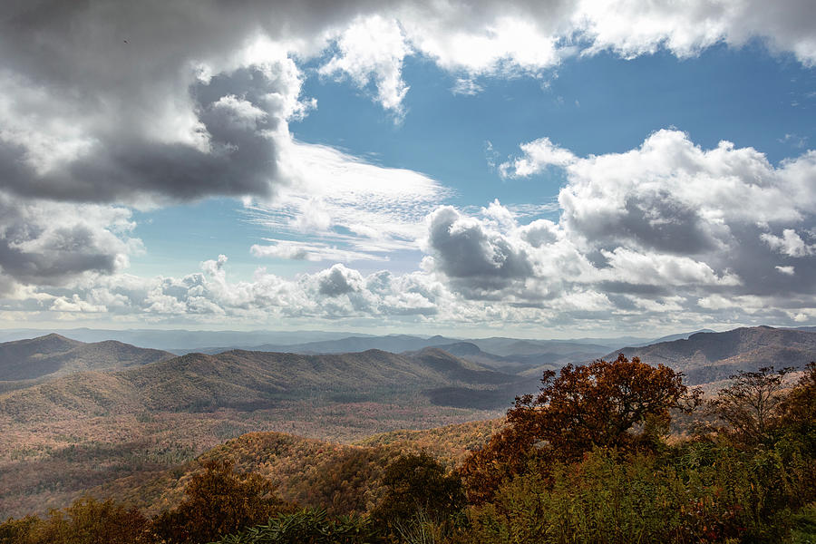 Fall Mountain Layers on the Blue Ridge Parkway Photograph by Joni Eskridge