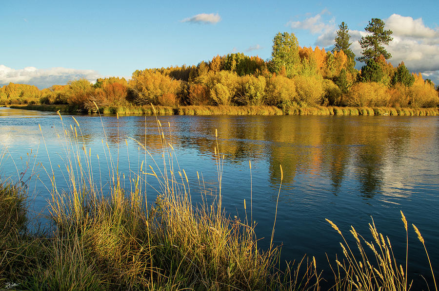 Fall on the Deschutes Photograph by Russell Wells