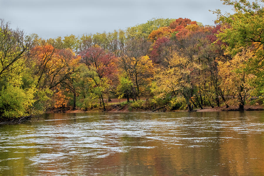 Fall Photograph - Fall on the Fox River by Ira Marcus