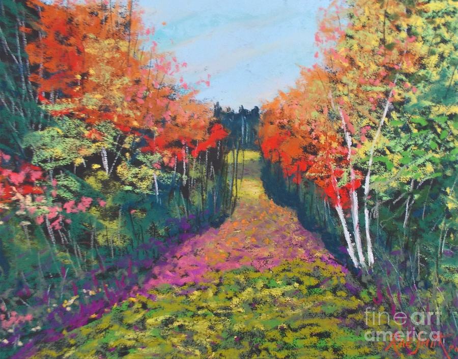 Fall Path -buccaneer Road  Pastel by Rae  Smith PAC