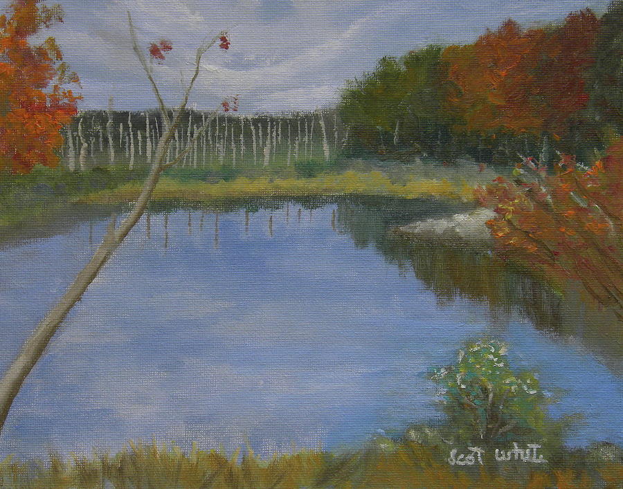 Fall Reflection  Painting by Scott W White