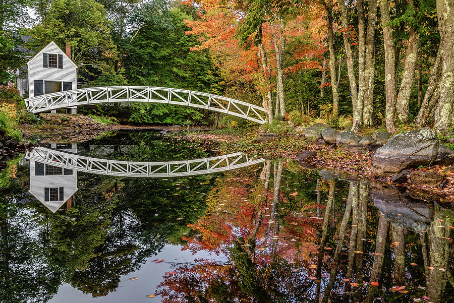 Fall reflections in New England Photograph by Robert Miller