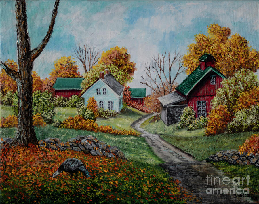 Fall Reverie Painting by Charlotte Blanchard Fall Reverie Painting by Charlotte Blanchard