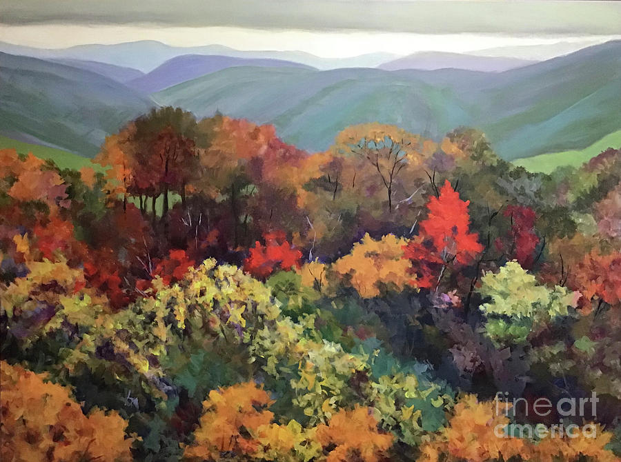 Fall Riot Painting by Anne Marie Brown