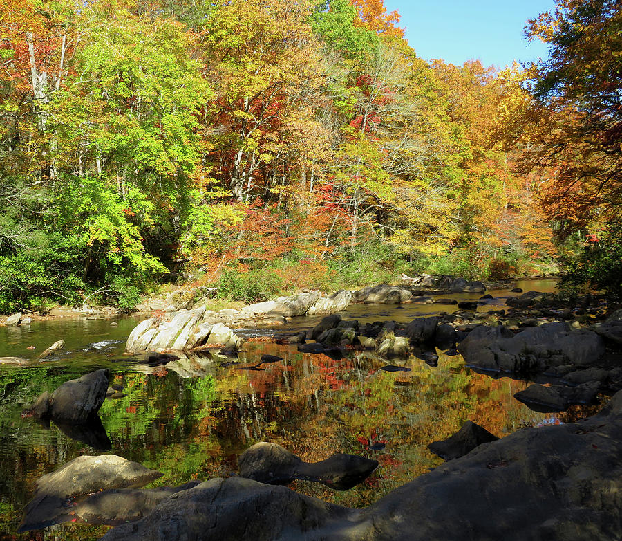 Fall River Reflection Photograph