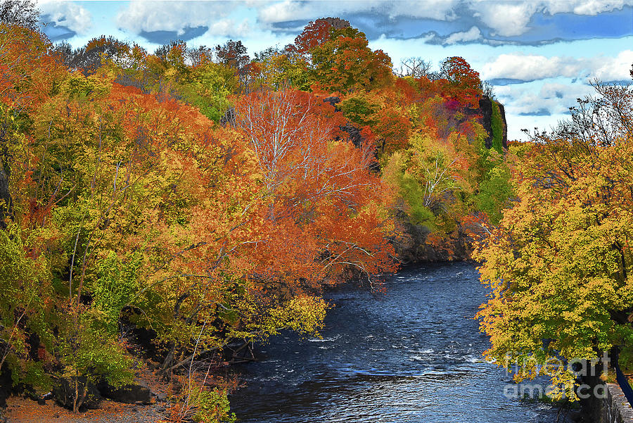 Fall Riverside Beauty - Passaic River Nj Photograph