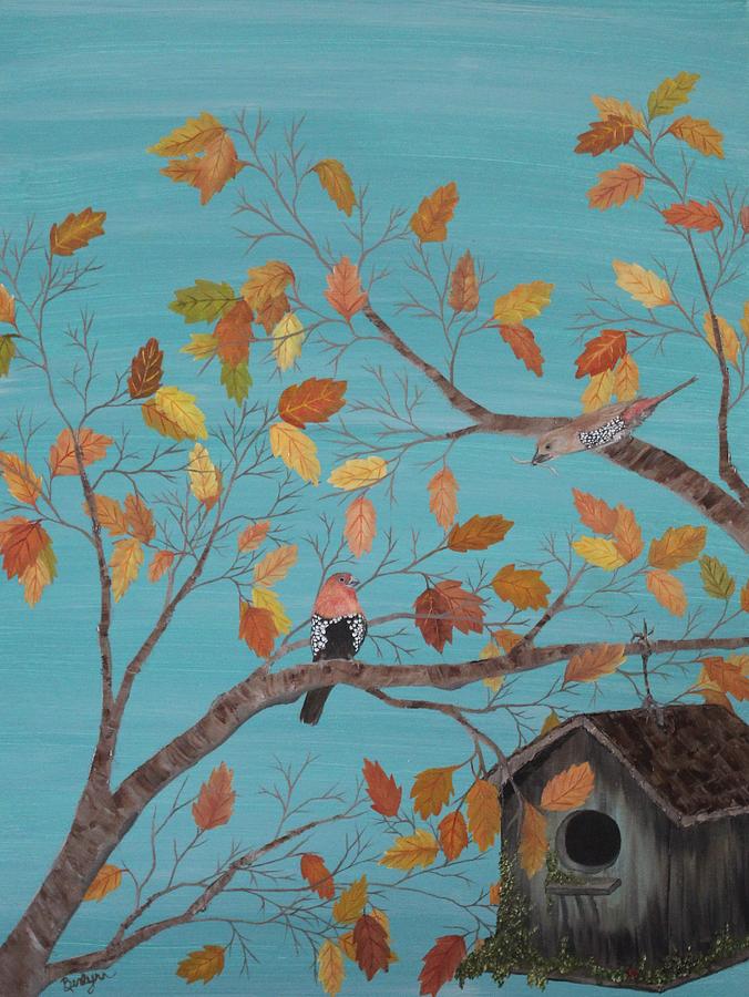 Fall Painting - Fall Romance by Berlynn