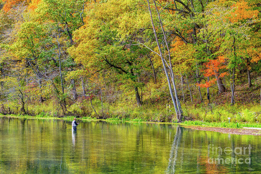Fall Season Trout Fishing Photograph by Jennifer White