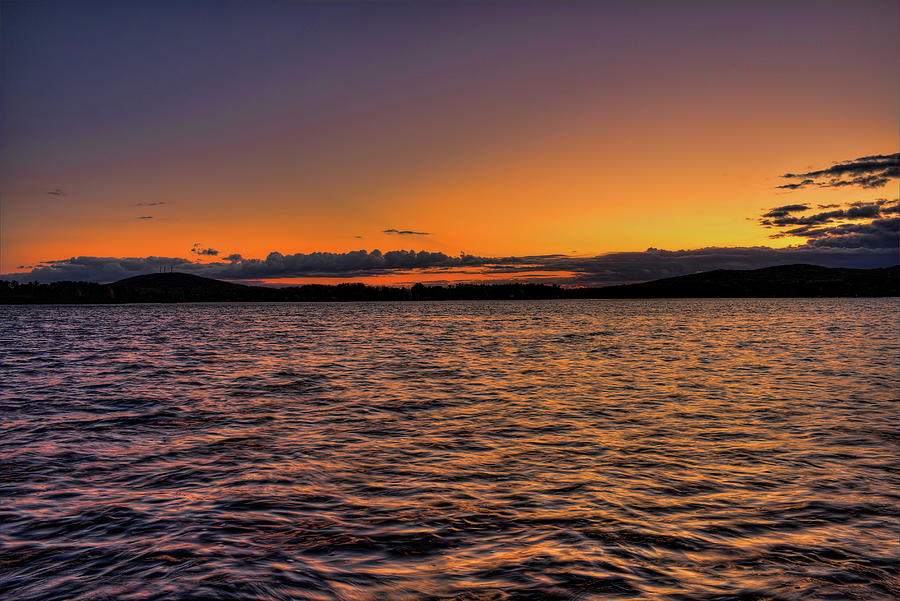 Fall Sunset And Reflection On Lake Wausau Photograph by Dale Kauzlaric