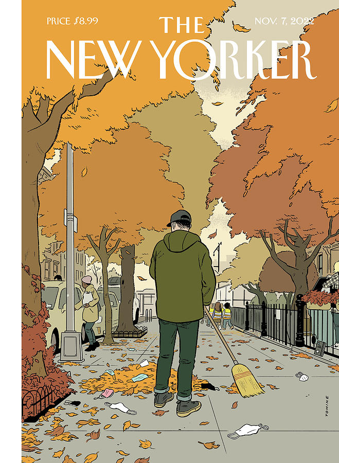Fall Sweep Painting by Adrian Tomine