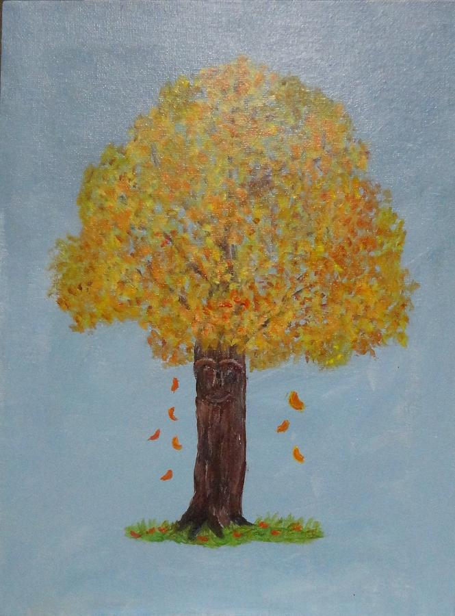 Fall Tree  Painting by Rosie Foshee