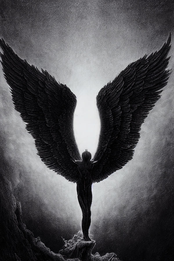 Fallen Angel, 03 Painting by AM FineArtPrints
