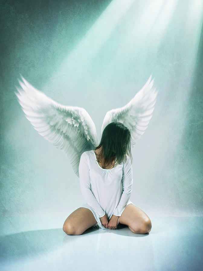 Fantasy Photograph - Fallen Angel by Carlos Caetano