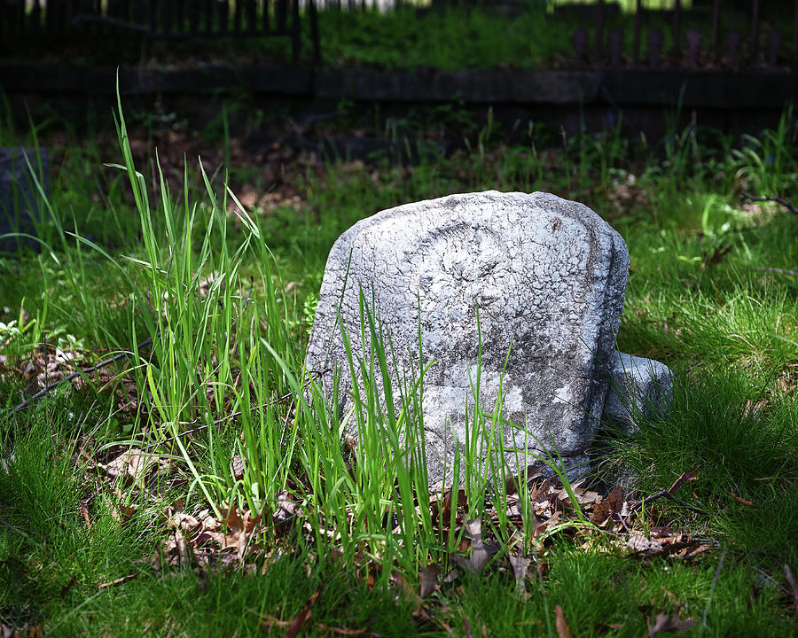 Fallen Headstone Photograph by Steven Nelson