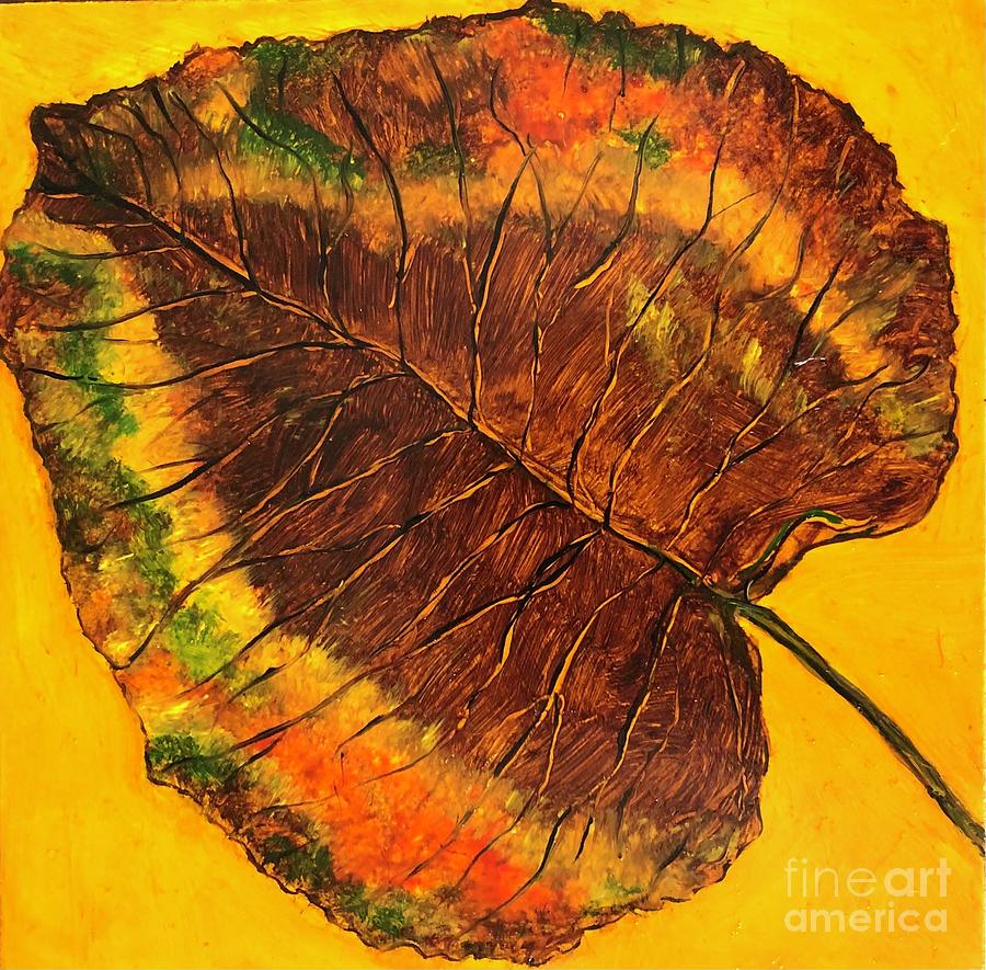 Fallen Leaf No.1 Painting by Diane Donati | Fine Art America