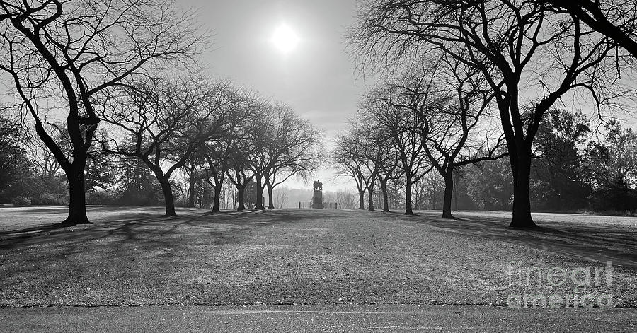 Fallen Timbers Monument on Foggy Morning 4186 Photograph by Jack Schultz