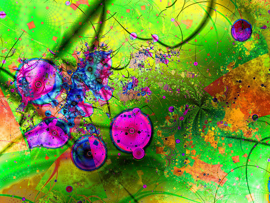 Falling Bits Digital Art by Frederic Durville - Fine Art America