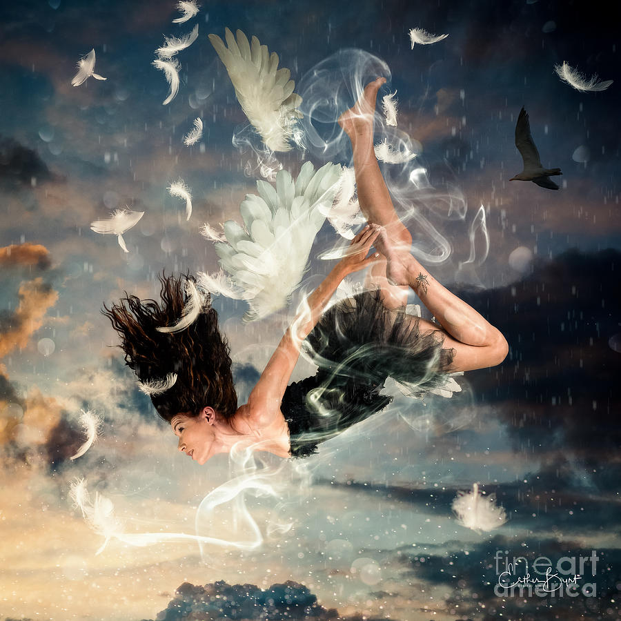 Falling Digital Art by Esther Byrt - Fine Art America