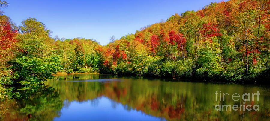 Falling in Love with Autumn Panorama Photograph by Shelia Hunt