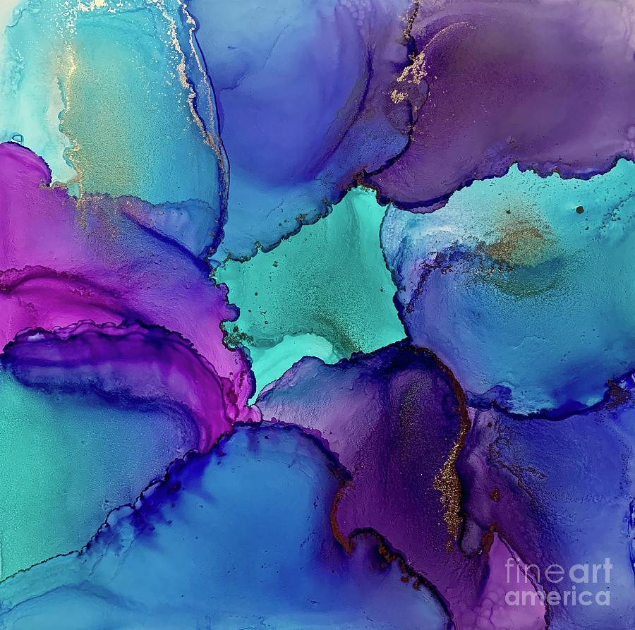 Abstract Painting - Falling Into Grace by Allison Prettyman