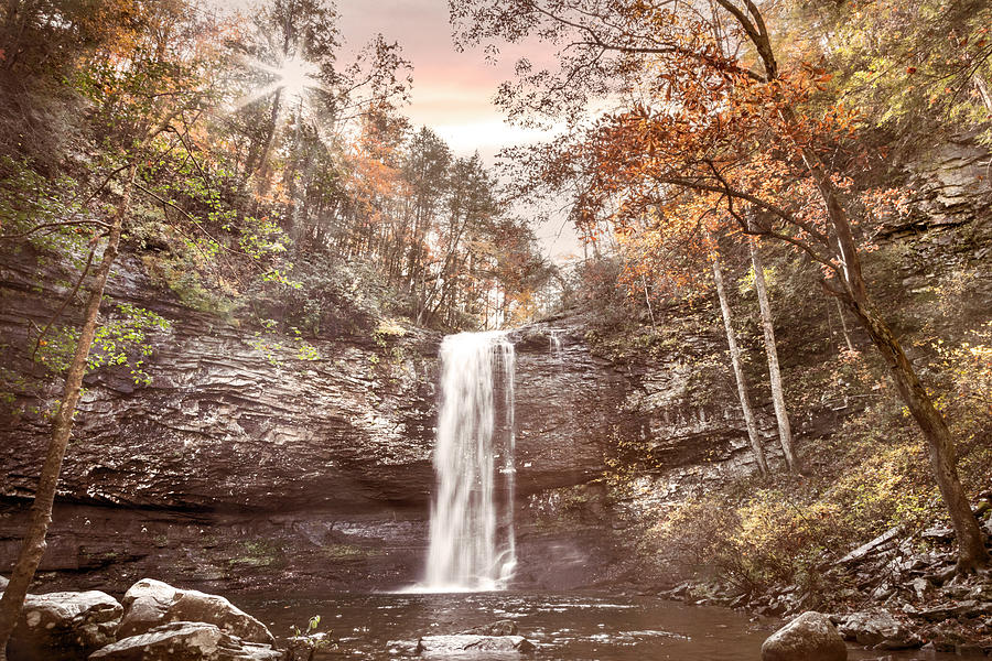 Falling into Soft Autumn Pools Photograph by Debra and Dave Vanderlaan