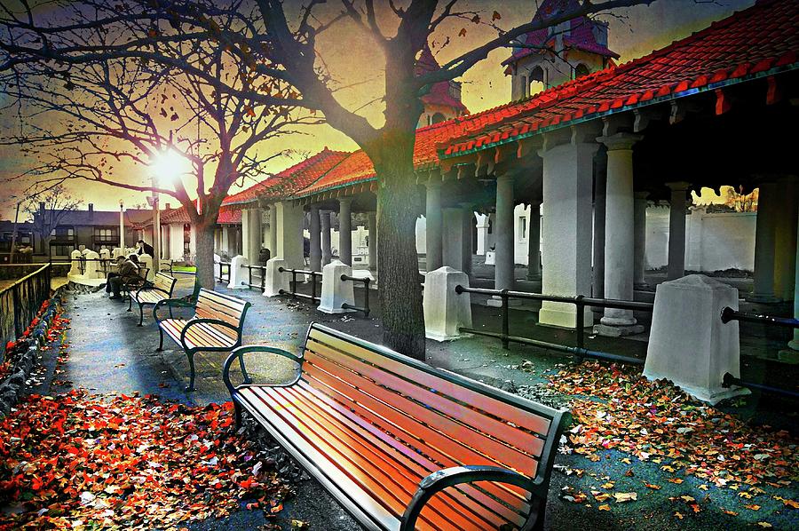Falling on the Bench Photograph by Diana Angstadt