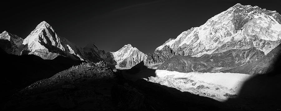 Falling Shadows on Kumbu Glacier Photograph by Owen Weber