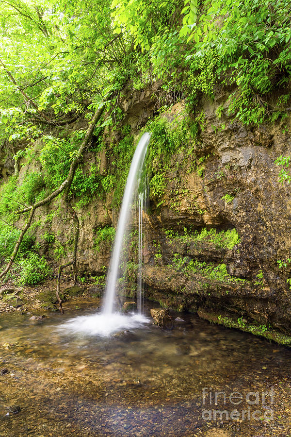 Falling Spring Waterfall Photograph by Jennifer White
