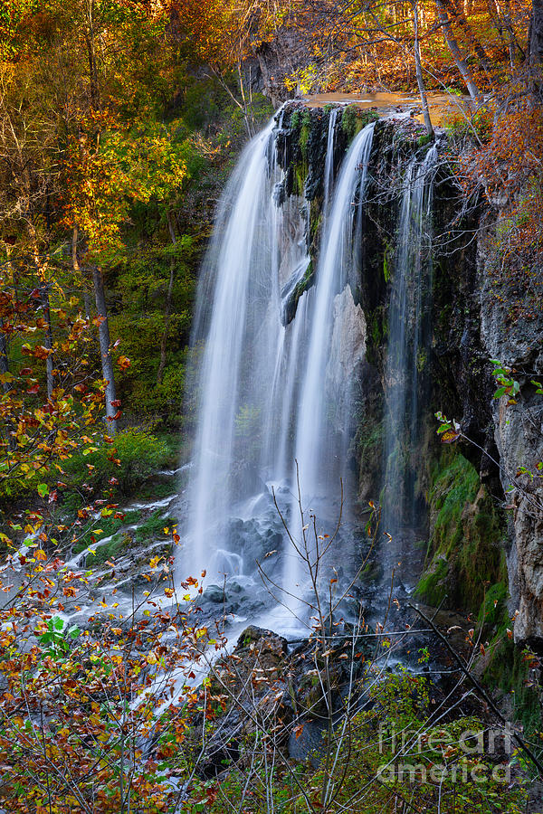 Falling Springs Waterfall Photograph by Karen Jorstad
