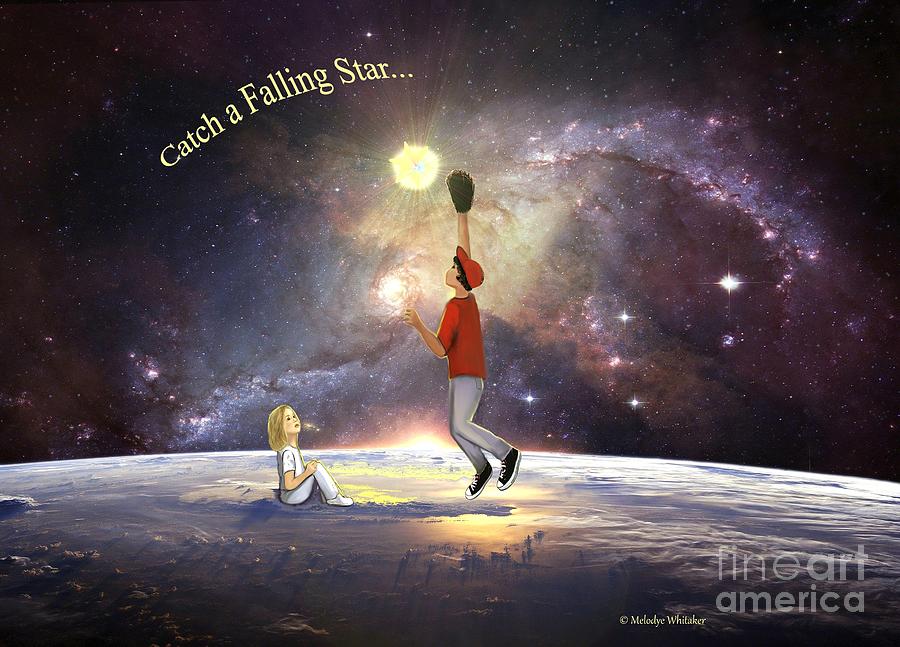 Falling Stars Digital Art by Melodye Whitaker